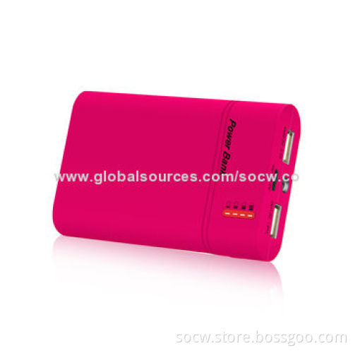 8,400mAh Portable Power Bank for iPad, iPhone, Samsung and HTC with LED Flash Lighting